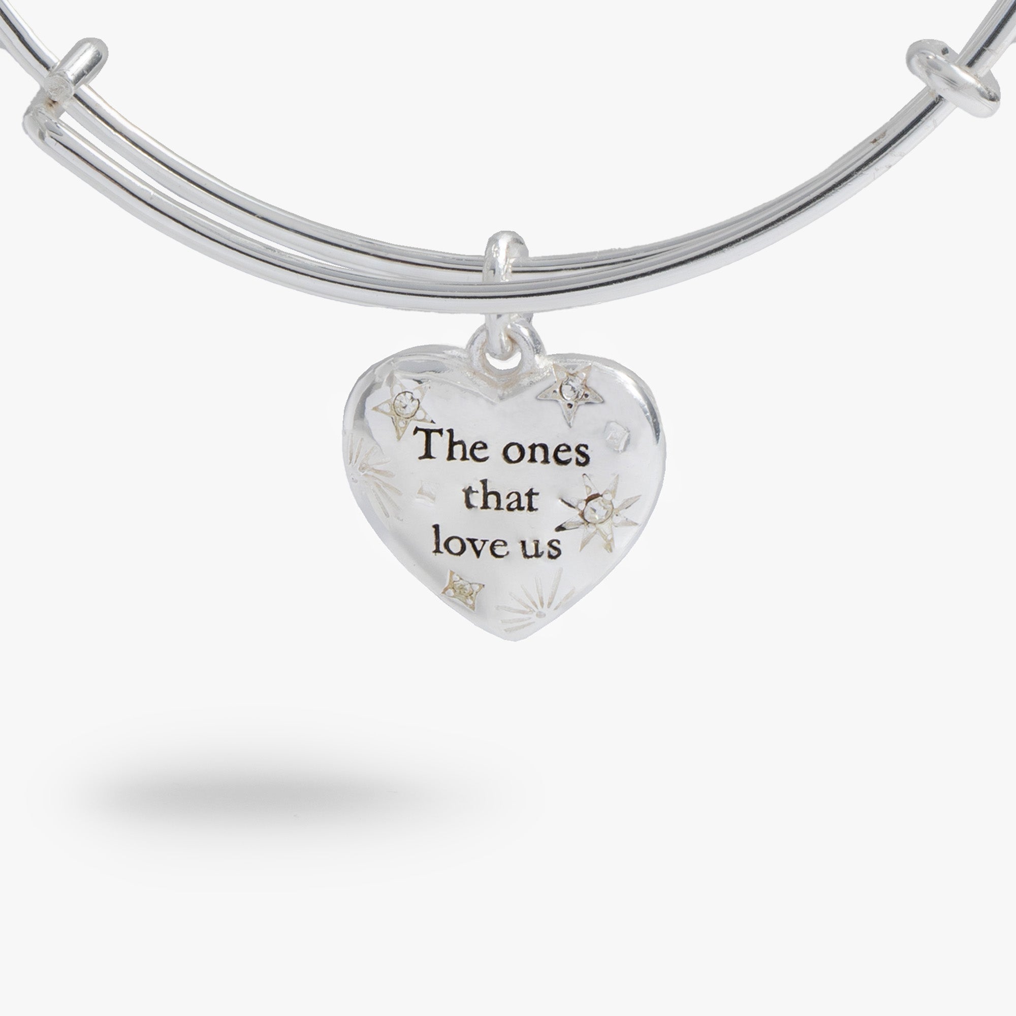 Silver Harry Potter™ 'The Ones That Love Us' charm bangle by ALEX AND ANI featuring a magical themed bracelet with charm detail.