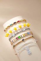 ALEX AND ANI silver bracelet with a PEEPS® Crystal Bunny charm, featuring a delicate bunny design with sparkling crystals.