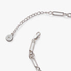 Silver Star Mother of Pearl Adjustable Bracelet by ALEX AND ANI featuring a star charm and sleek design.