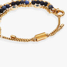 Set of gold stainless steel Evil Eye Stranded™ bracelets by ALEX AND ANI, featuring protective eye charms and layered design.