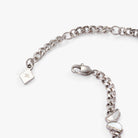 Silver ALEX AND ANI butterfly curb chain bracelet with stainless steel design, featuring a delicate butterfly charm.