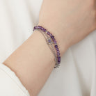 Set of three silver butterfly stranded bracelets by ALEX AND ANI, featuring stainless steel design with elegant butterfly accents.