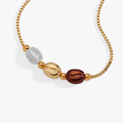 Tri-tone Coffee Bean Bolo Bracelet by ALEX AND ANI featuring a coffee bean charm and adjustable slip-on style.