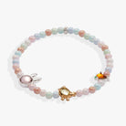 ALEX AND ANI Crystal Bunny Stretch Bracelet featuring two-tone crystals and a delicate bunny charm on a flexible bracelet.