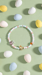Two-tone crystal Bunny stretch bracelet by ALEX AND ANI featuring sparkling crystals and a cute bunny charm.