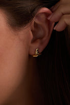 Gold Harry Potter Hogwarts and Sorting Hat earrings set of 2 by ALEX AND ANI, featuring detailed wizard-themed jewelry.