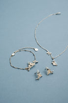 Silver Tufted Titmouse bird stud earrings by ALEX AND ANI, featuring detailed bird design on small, elegant earrings.