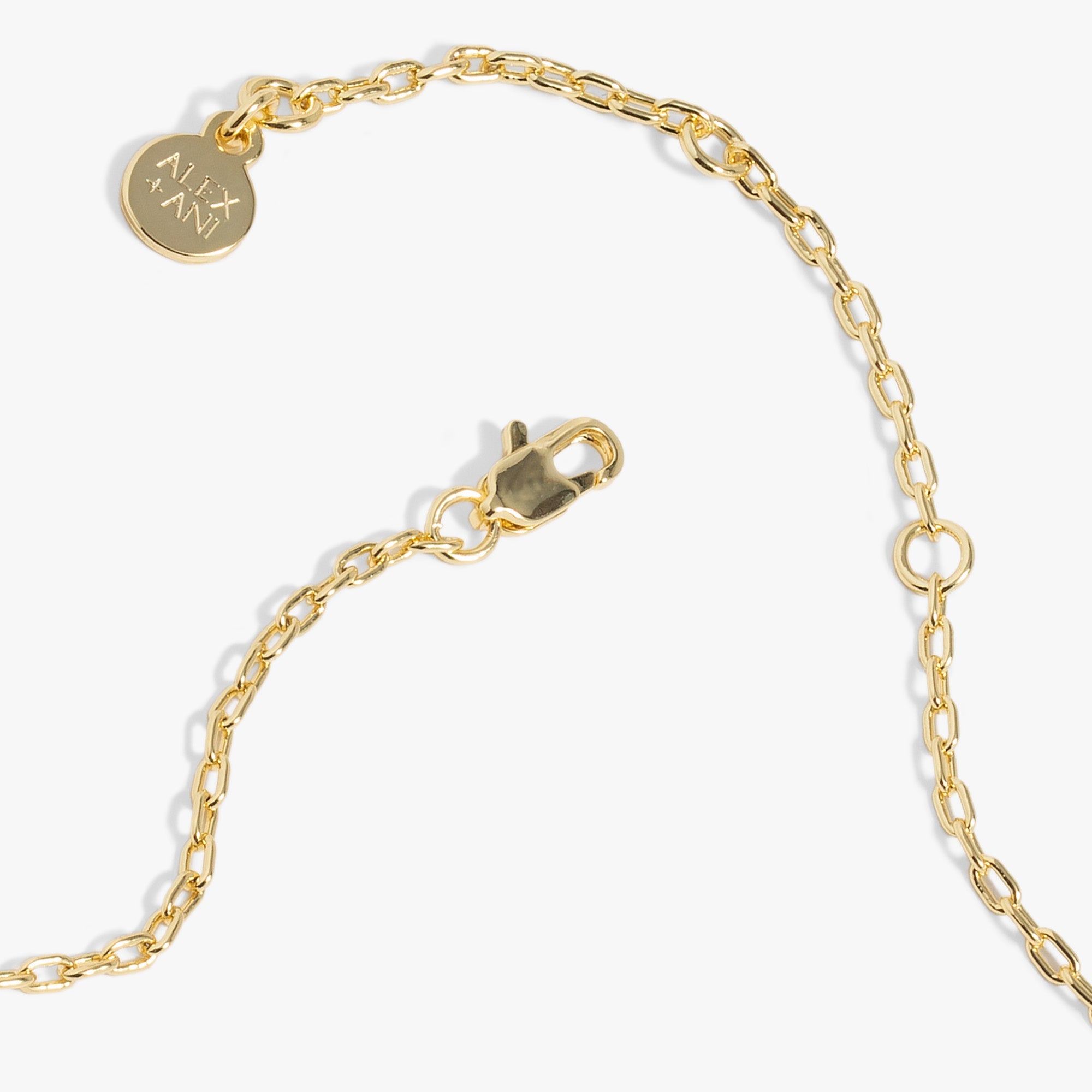 Gold Evil Eye "Positive Vibes" mantra necklace by ALEX AND ANI, featuring a protective eye charm and positive message.