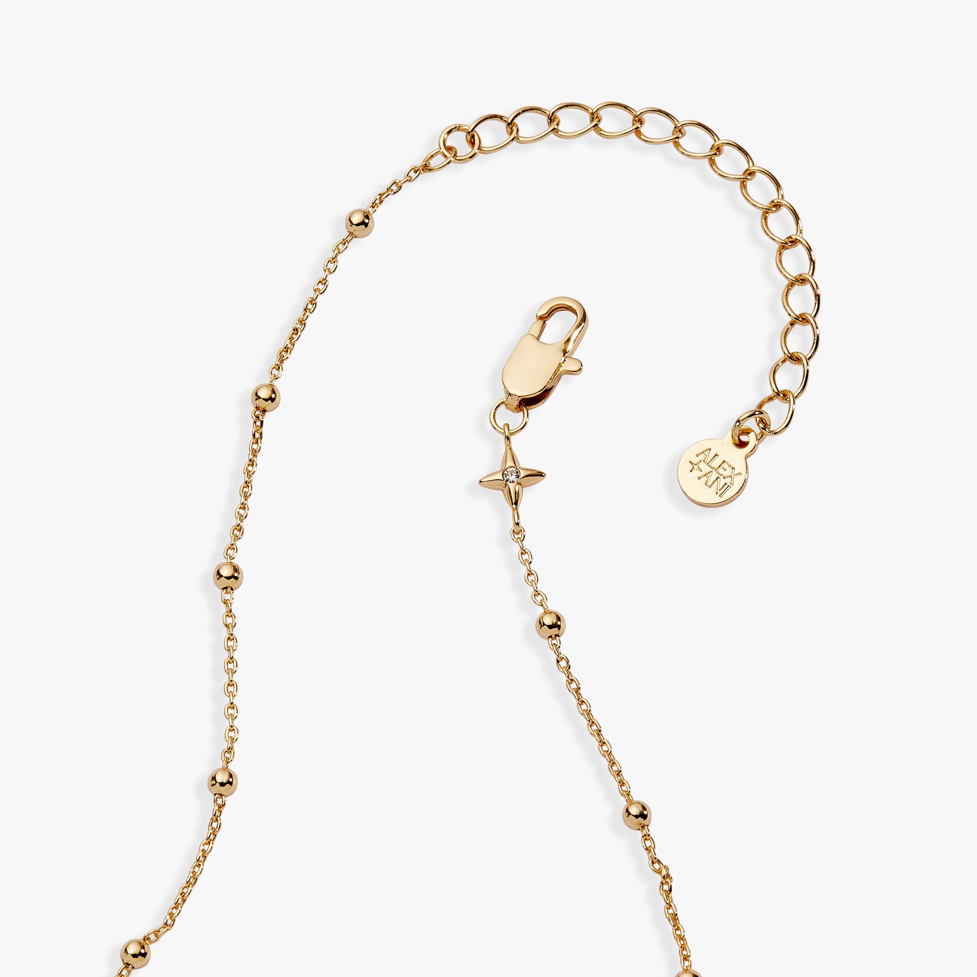Gold Floret Chain Necklace by ALEX AND ANI featuring delicate floral-inspired links and a polished finish.