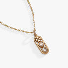 Gold Love and Luck pendant necklace by ALEX AND ANI featuring a heart and four-leaf clover charm, elegant jewelry for good fortune.