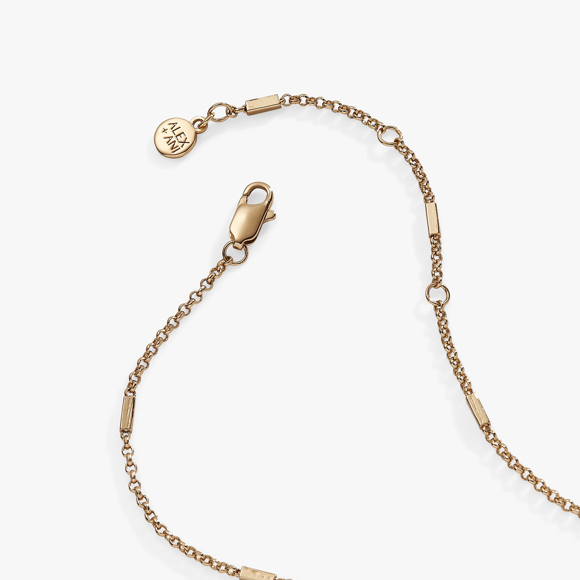 Gold Sodalite Evil Eye Necklace by ALEX AND ANI featuring a round pendant with blue and white sodalite stone.