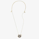 Gold Harry Potter Time Turner Spinner Necklace by ALEX AND ANI featuring a detailed time turner pendant on a chain.