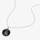 Shiny silver Harry Potter Incendio necklace by ALEX AND ANI with an adjustable chain, featuring a detailed Incendio pendant.