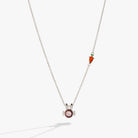 Silver Crystal Bunny Pendant Necklace by ALEX AND ANI featuring a sparkling bunny charm on a delicate chain.