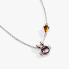 Silver Crystal Bunny Pendant Necklace by ALEX AND ANI featuring a sparkling bunny charm on a delicate chain.