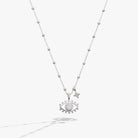 Silver Evil Eye Duo Charm Necklace by ALEX AND ANI featuring two eye-shaped pendants on a delicate chain.