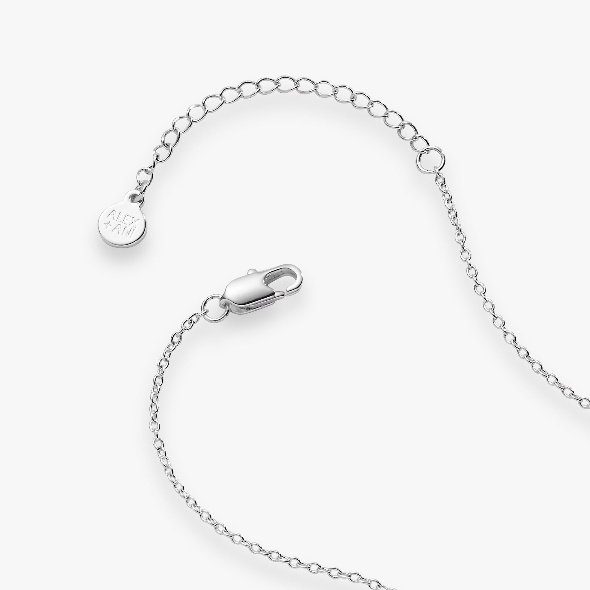 Silver Faith Necklace by ALEX AND ANI featuring a delicate pendant on a thin chain.