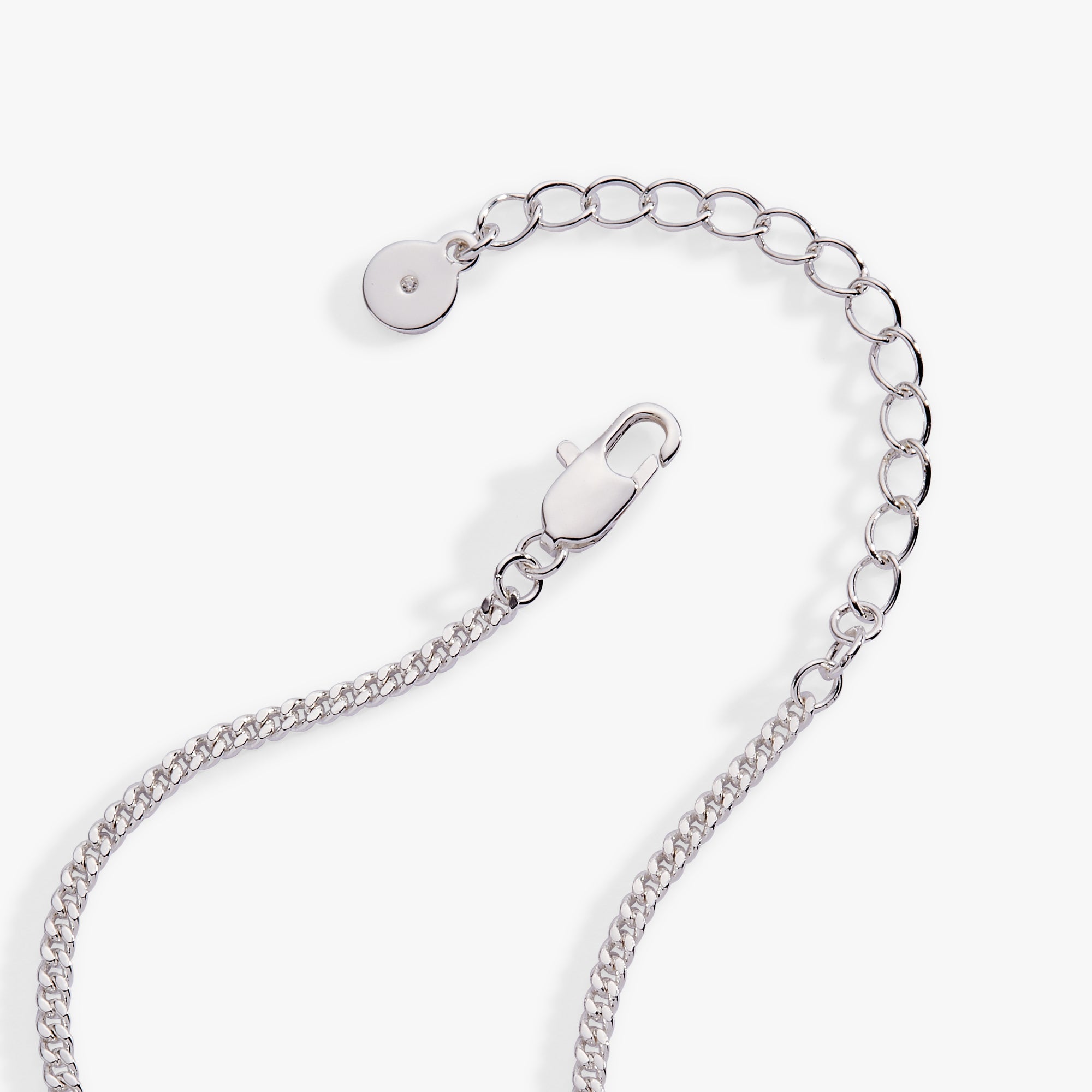 Silver Glass Butterfly Inline Necklace by ALEX AND ANI featuring a delicate butterfly pendant on a sleek chain.