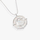 Silver Sagittarius Zodiac double-sided charm necklace by ALEX AND ANI featuring celestial symbols and zodiac details.