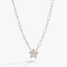 Silver Star Mother of Pearl Toggle Necklace by ALEX AND ANI featuring a shiny star pendant and elegant toggle clasp.