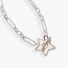 Silver Star Mother of Pearl Toggle Necklace by ALEX AND ANI featuring a polished star pendant and elegant toggle clasp.
