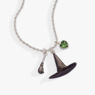 Silver Wizard of Oz Wicked Witch charm pendant necklace by ALEX AND ANI featuring a detailed witch motif.