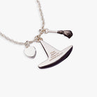 Silver Wizard of Oz Wicked Witch Charm Pendant necklace by ALEX AND ANI featuring detailed witch design.