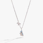 Silver Tufted Titmouse bird pendant necklace from ALEX AND ANI, featuring detailed bird charm on a sleek chain.