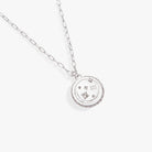 Sterling silver Aquarius Zodiac necklace by ALEX AND ANI featuring a detailed Aquarius symbol pendant.