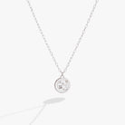 Sterling silver Aries Zodiac Necklace by ALEX AND ANI featuring a detailed Aries symbol pendant on a delicate chain.
