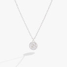 Sterling silver Cancer zodiac necklace by ALEX AND ANI featuring a detailed Cancer symbol pendant.
