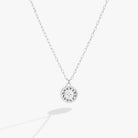 Sterling silver Libra zodiac necklace by ALEX AND ANI featuring a detailed Libra constellation pendant.