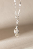 Sterling silver Virgo zodiac necklace by ALEX AND ANI featuring a detailed Virgo symbol pendant on a delicate chain.