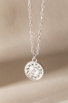 Sterling silver Virgo Zodiac Necklace by ALEX AND ANI featuring a detailed Virgo constellation pendant.