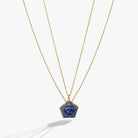 Set of two Harry Potter™ Chocolate Frog necklaces by ALEX AND ANI, featuring two-tone designs inspired by the wizarding world.
