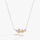 ALEX AND ANI PEEPS® Precious Peepsake necklace featuring a two-tone charm on a delicate chain.