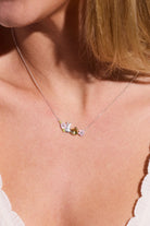 ALEX AND ANI PEEPS® Precious Peepsake Necklace with two-tone metal design, featuring a charming pendant and chain.