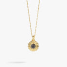 Two-tone sunflower necklace by ALEX AND ANI featuring the "Choose Happiness" mantra pendant, stylish and meaningful jewelry accessory.