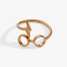 ALEX AND ANI Harry Potter-themed ring set featuring gold-over-sterling silver glasses and scar design wrap jewelry.