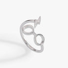 ALEX AND ANI Harry Potter™ Glasses and Scar Ring Wrap in 14kt gold over sterling silver, featuring iconic Harry Potter glasses and scar design.