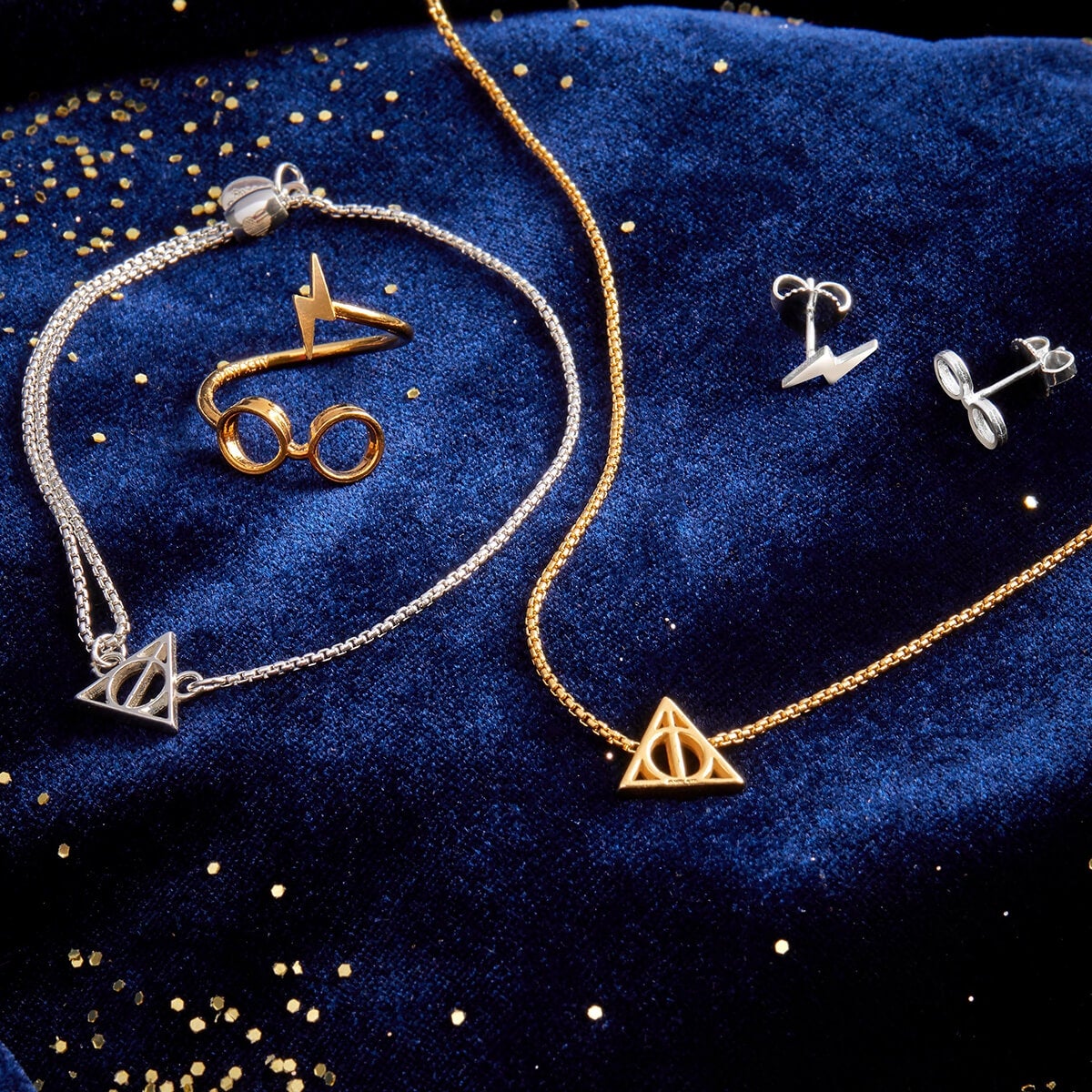 ALEX AND ANI Harry Potter™ glasses and scar ring wrap in 14kt gold-over-sterling silver, featuring detailed Harry Potter-inspired design.