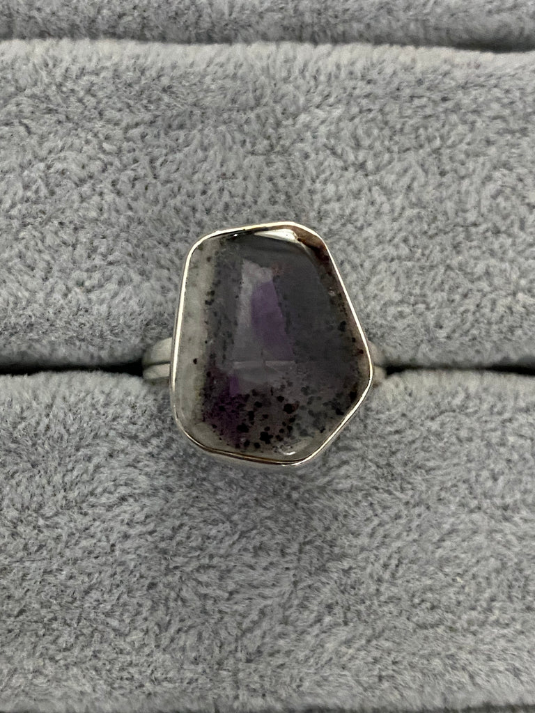 Amethyst Trapiche 925 Sterling Silver Ring - Practical Magic Store