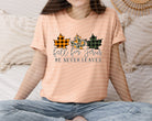 White Fall for Jesus graphic tee by Anchored Grace Boutique featuring spiritual message and casual style.