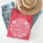 White Gilmore Girls graphic tee by Anchored Grace Boutique featuring a stylish design on soft cotton fabric.
