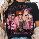 Black graphic tee by Anchored Grace Boutique featuring "I'm Just Here for the HP" text on the front.
