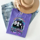Anchored Grace Boutique graphic tee featuring "Just a Bunch of Hocus Pocus" design, casual t-shirt for fans of witchy style.