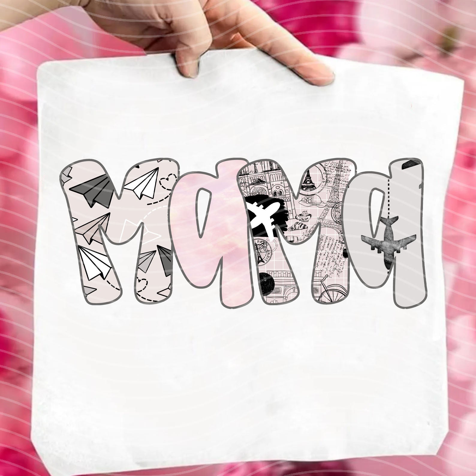 Mama Wanderlust graphic tee by Anchored Grace Boutique featuring a stylish design on a comfortable cotton shirt.