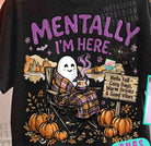Fall ghost graphic tee by Anchored Grace Boutique featuring a spooky ghost design on a casual graphic tee.