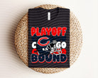 Playoff Bound Bears graphic tee by Anchored Grace Boutique featuring bold team logo and vibrant design on a casual cotton shirt.
