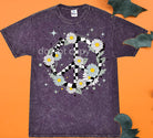 Retro peace graphic tee from Anchored Grace Boutique, featuring a vintage-inspired peace sign design on a casual cotton t-shirt.